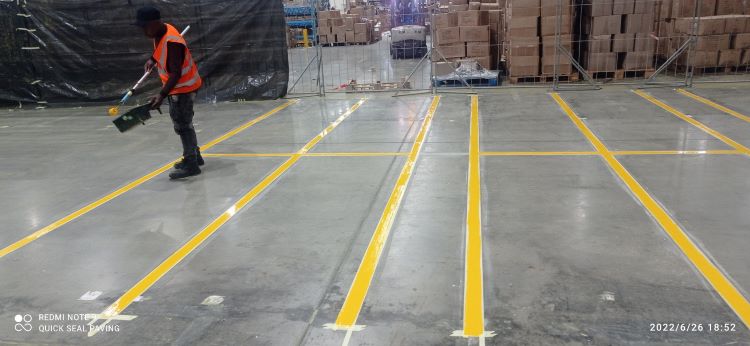 floor demarcation marking